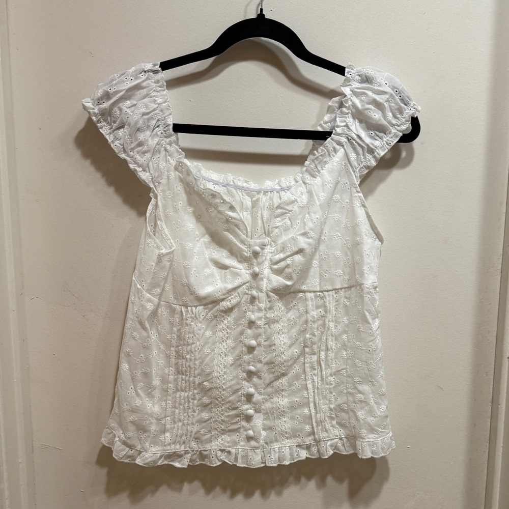White Lace Women's Top